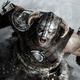 The Elder Scrolls V: Skyrim's protagonist performing a dragon shout.